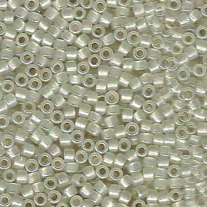 11/0 – Miyuki Delica - 5g Bag – Sparkle Celery Lined Opal AB – DB1765