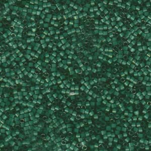 11/0 – Miyuki Delica - 5g Bag – Dyed Emerald Silk Satin – DB1814