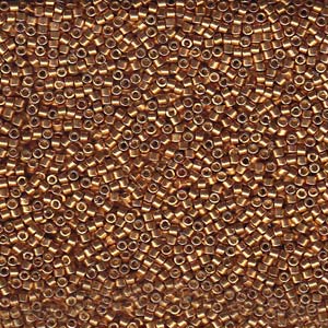 11/0 – Miyuki Delica - Duracoat Galvanised Yellow Gold – DB1833 - 50g Wholesale Bag