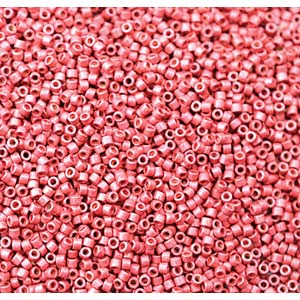 11/0 – Miyuki Delica - 5g Bag  – Duracoat Galvanised Matte Light Cranberry – DB1841F