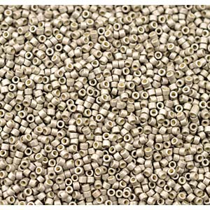 11/0 – Miyuki Delica - 5g Bag  – Duracoat Galvanized Matte Light Pewter – DB1851F