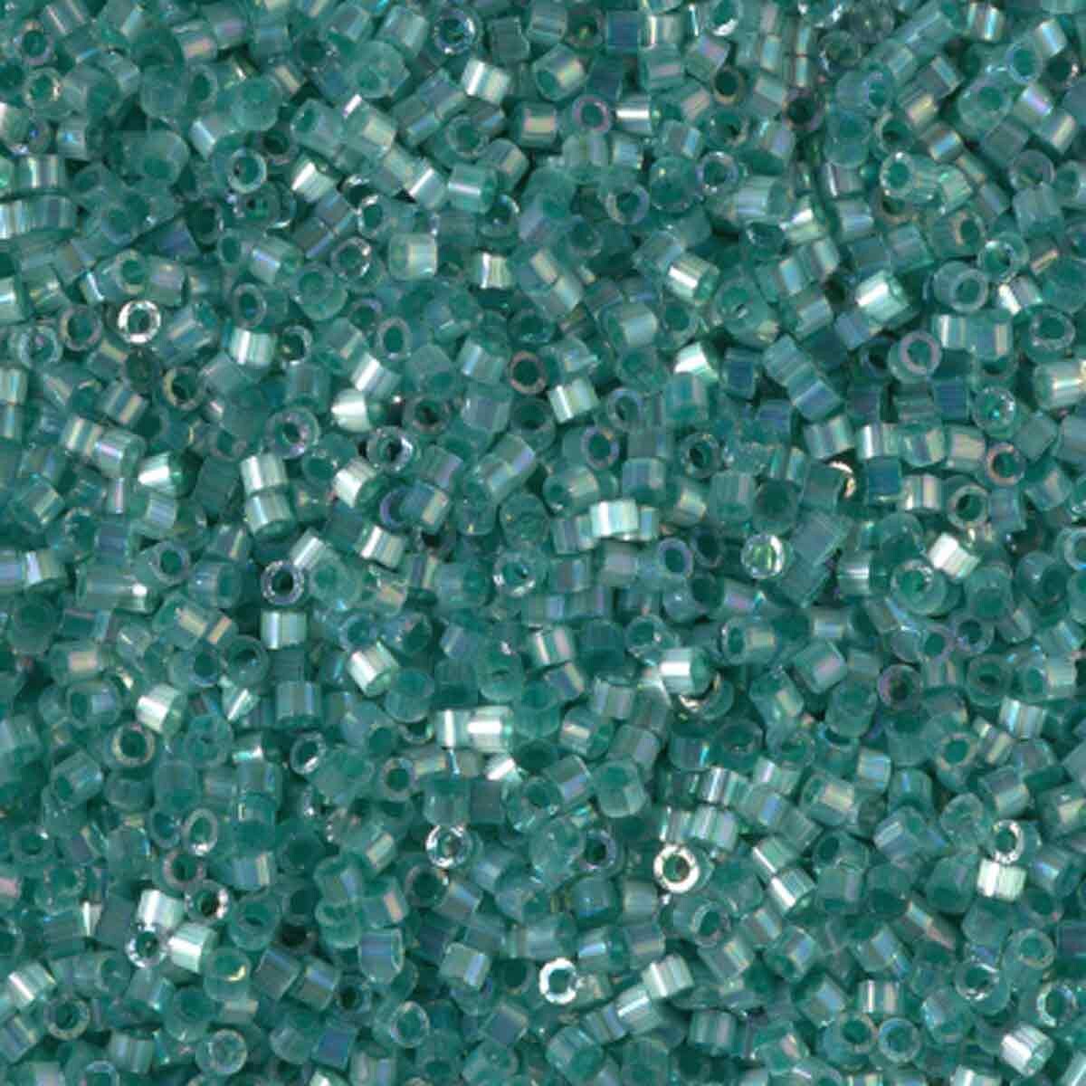 11/0 – Miyuki Delica - 5g Bag - Silk Inside Dyed Emerald AB – DB1870