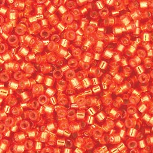11/0 – Miyuki Delica - 5g - Duracoat Silver Lined Clementine – DB2158