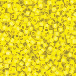 11/0 – Miyuki Delica - 5g Bag – Duracoat Silver Lined S/F  Citron – DB2187