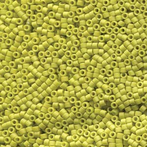 11/0 – Miyuki Delica - 5g Bag – Glazed Opaque Glaze Yellow – DB2283