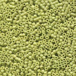 11/0 – Miyuki Delica - 5g Bag – Glazed Opaque Glaze Honeydew – DB2290
