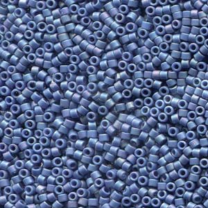 11/0 – Miyuki Delica - 5g Bag – Glazed Opaque Glaze Rainbow Nebula Blue – DB2317