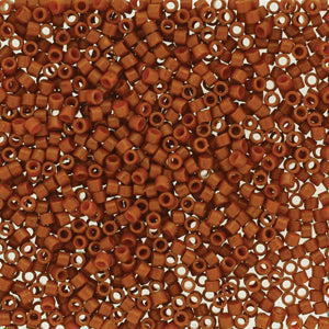 11/0 – Miyuki Delica - 5g Bag – Duracoat Opaque Orange Rust – DB2352