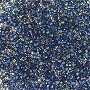 11/0 – Miyuki Delica Duracoat - 5g Bag – Fancy Lined Han Blue – DB2386