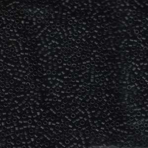 10/0 - Miyuki Delica - 5g Bag - Matte Black - DBM0310