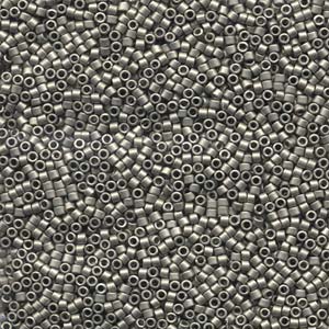 10/0 - Miyuki Delica - 5g Bag - Matte Metallic Silver - DBM0321