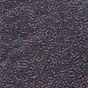 11/0 – Miyuki Delica - 5g Bag – Matte Metallic Copper Rainbow Iris – DB0323