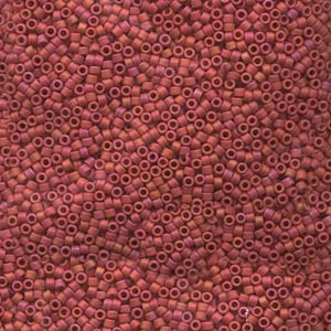 10/0 - Miyuki Delica - 5g Bag - Matte Red - DBM0362