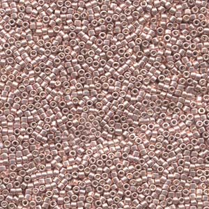 11/0 – Miyuki Delica - 5g Bag – Galvanized Light Rose Dyed – DB0418