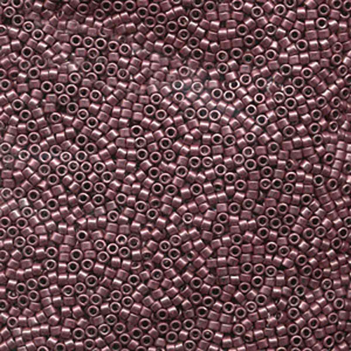 11/0 – Miyuki Delica - 5g Bag - Galvanized Dark Grey Mauve – DB0462