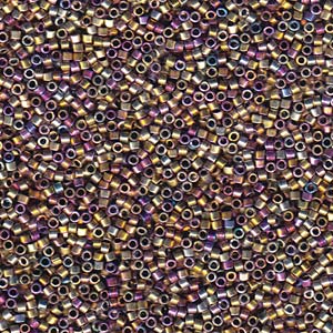 11/0 – Miyuki Delica - 5g Bag – Spectrum Gold (Palladium Plated AB) – DB0541