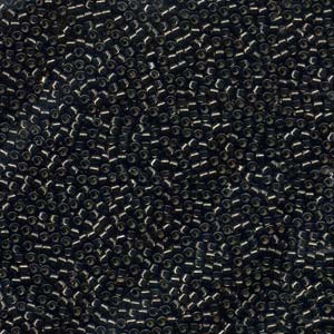 11/0 – Miyuki Delica -5g Bag – Silver Lined Dark Grey Dyed – DB0613