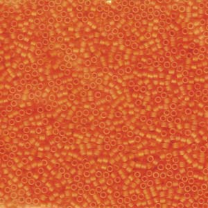 11/0 – Miyuki Delica - 5g Bag – Matte Transparent Orange – DB0744