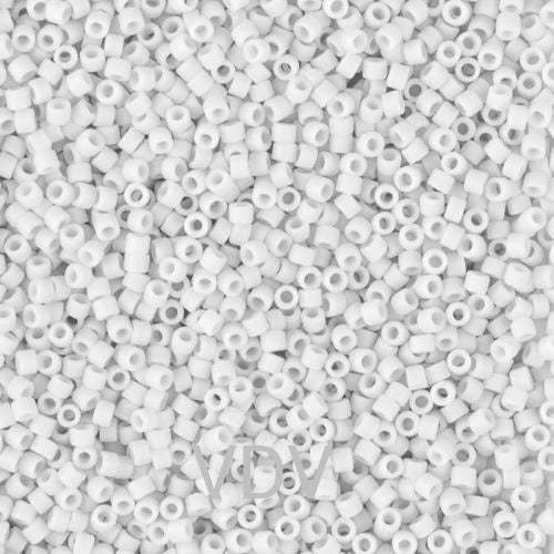 11/0 – Miyuki Delica - 5g Bag - Matte Opaque White – DB0750