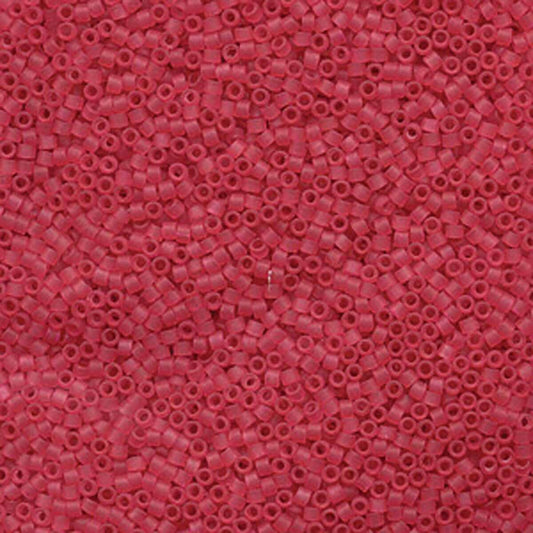 11/0 – Miyuki Delica - 5g Bag - Dyed Matte Transparent Cranberry – DB0778