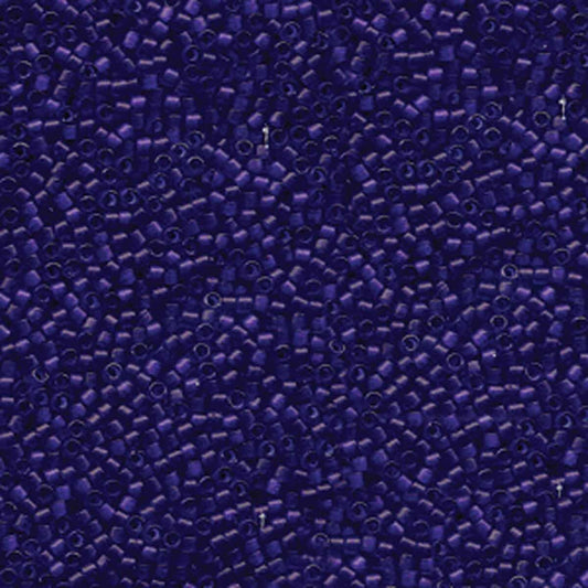 11/0 – Miyuki Delica - 5g Bag - Dyed Matte Transparent Violet – DB0785