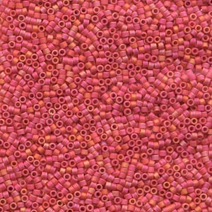 11/0 – Miyuki Delica - 5g Bag – Matte Opaque Cranberry AB – DB0873