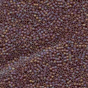 11/0 – Miyuki Delica - 5g Bag – Matte Opaque Brown AB – DB0884