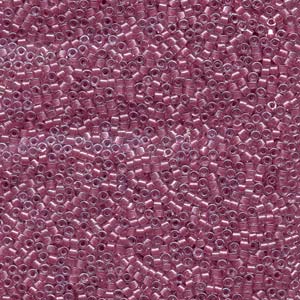 11/0 – Miyuki Delica - 5g Bag – Sparkling Rose Lined Crystal – DB0902