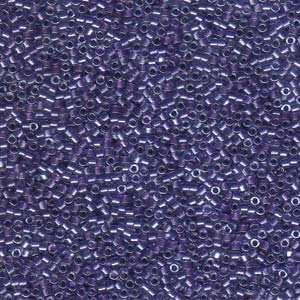 11/0 – Miyuki Delica - 5g Bag – Sparkling Purple Lined Crystal – DB0906