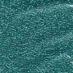 11/0 – Miyuki Delica - 5g - Sparkling Teal Lined Crystal – DB0918