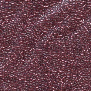 11/0 – Miyuki Delica - 5g Bag – Sparkling Cranberry Lined Crystal – DB0924