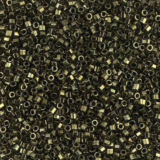 11/0 – Miyuki Hex Cut Delica - 5g Bag – Metallic Olive – DBC0011