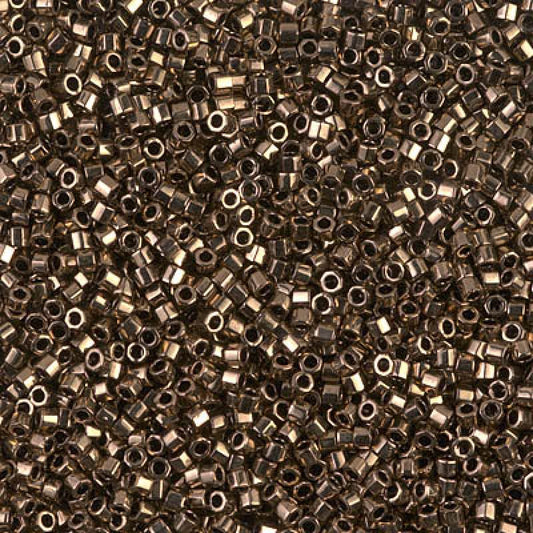 11/0 – Miyuki Hex Cut Delica - 5g Bag – Metallic Bronze – DBC0022