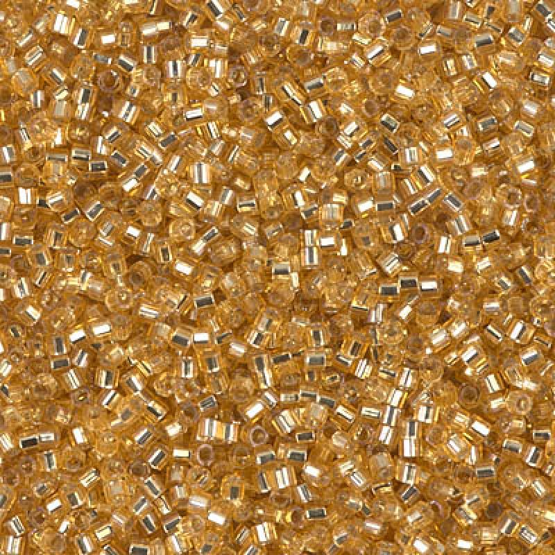 11/0 – Miyuki Hex Cut Delica - 5g Bag – Silver Lined Gold – DBC0042
