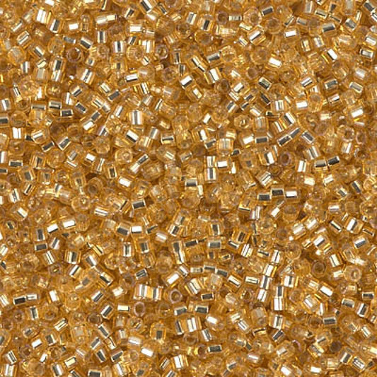 11/0 – Miyuki Hex Cut Delica - 5g Bag – Silver Lined Gold – DBC0042