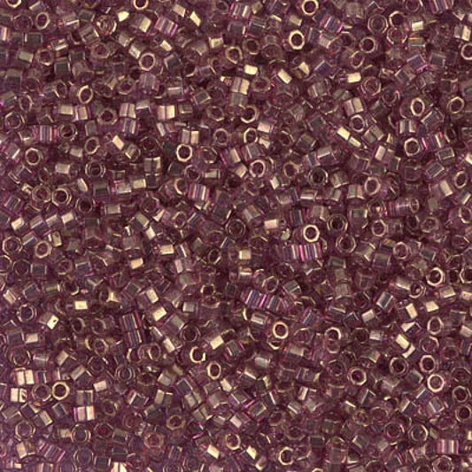11/0 – Miyuki Hex Cut Delica - 5g Bag – Gold Luster Amethyst – DBC0108
