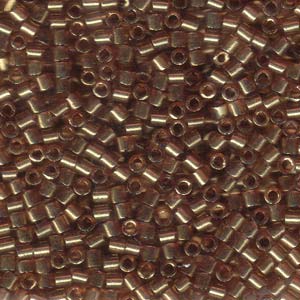 8/0 – Miyuki Delica 6.8g – Transparent Luster Metallic Rose Gold – DBL0115