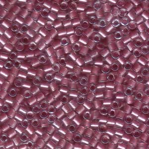 8/0 – Miyuki Delica - 5g Bag – Sparkle Rose Lined Crystal – DBL0902