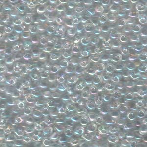 Miyuki Drops 3.4mm - 10g - Crystal AB
