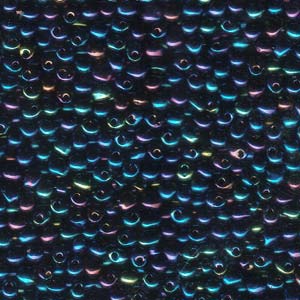 Miyuki Drops 3.4mm - 10g Bag - Blue Iris -452