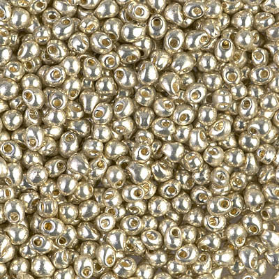 Miyuki Drops 2.8mm - 10g Bag - Galvanized Silver