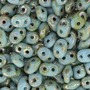 SuperDuo 2.5x5mm - 25g Bag – Turquoise Blue Rembrandt