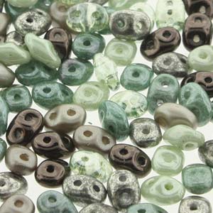 SuperDuo 2.5x5mm 24g Tube – Sylvan Woods Mix