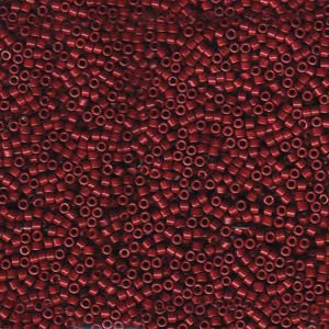 11/0 – Miyuki Delica - 5g Bag – Dyed Opaque Cranberry – DB0654