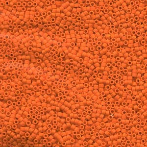 11/0 – Miyuki Delica - 5g Bag – Matte Opaque Orange – DB0752
