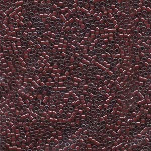 11/0 – Miyuki Delica - 5g Bag  – Lined Crystal Dark Plum Luster – DB0280