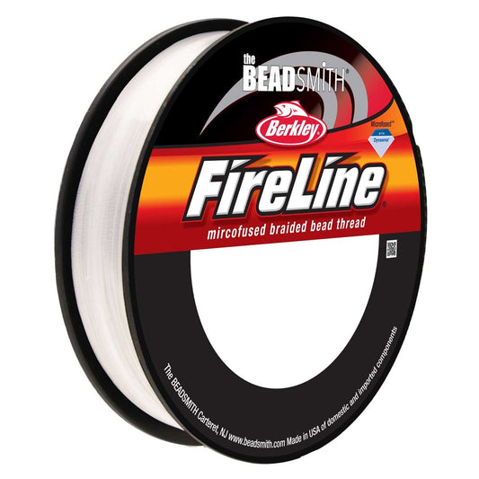 FireLine Braided Bead Thread 4lb – Crystal – 125yd Spool