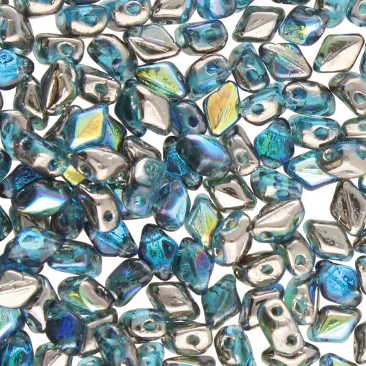 Mini Gemduo 6x4mm – 4g – Aqua Graphite Rainbow