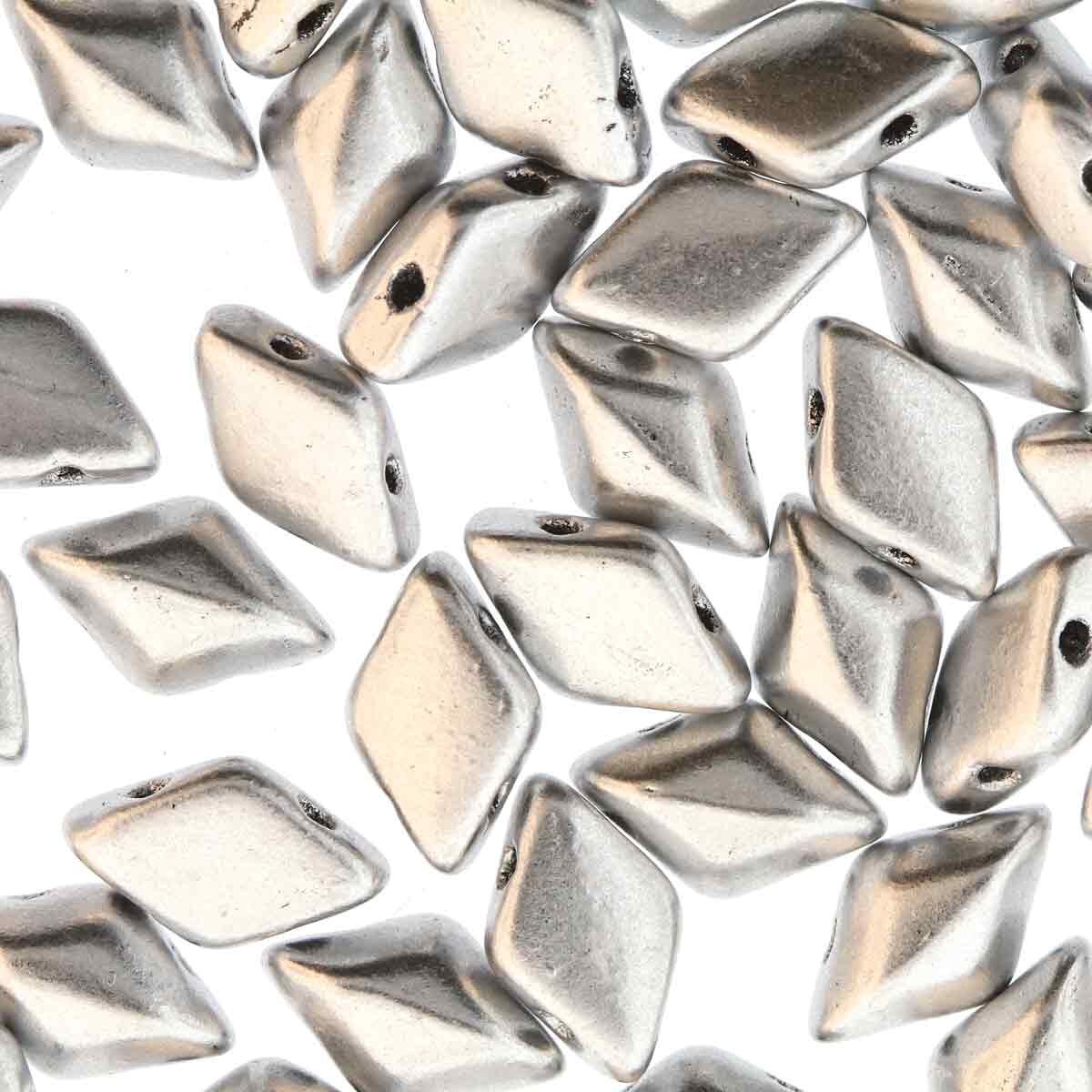 GemDuo 2-Hole 5x8mm – Bronze Aluminium Silver – 5g