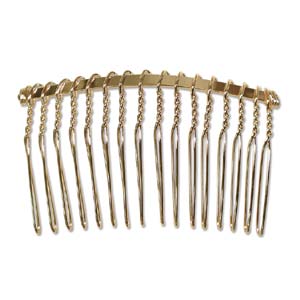 Gold Plated Hair Comb 2.5inches
